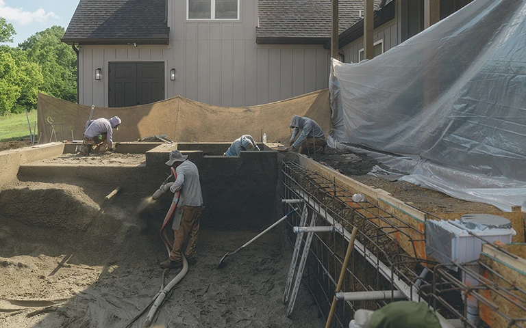 loys pools custom gunite pool builder east tennessee build 02